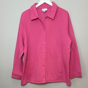 TOG Shop Pink Button-Up Jacket size XL